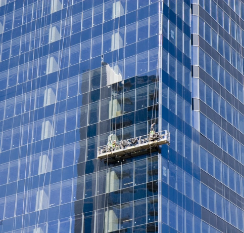High-Rise Window Glass Replacement